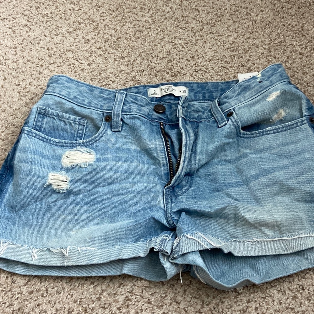 abercrombie jean shorts